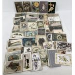 Approx. 130 assorted Edwardian greetings cards to include: Easter, Christmas, Wedding blessings,