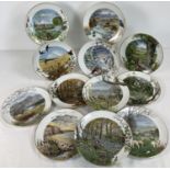 A set of 12 Ltd Edition Royal Worcester 1979 Franklin Mint months of the Year plates by Peter