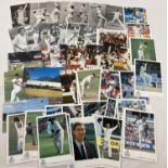 80 vintage and modern postcards featuring cricketers.