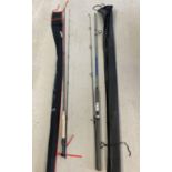 2 brand new fishing rods by D.A.M. A Devil Stick Fly Rod 8ft line 4/5. Full carbon with cork handle.