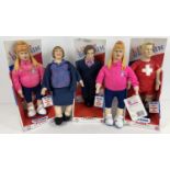 A collection of 5 Little Britain 2005/6 Granada Ventures collectable plush toys. To include 3 x