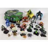 A quantity of Ben 10 Alien force toys and figures from 2007-9. To include: poseable Swampfire dragon