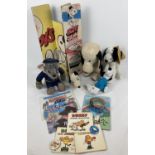 A collection of vintage TV and Cartoon character toys and collectables. To include: Snoopy plush