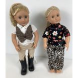 2 Our Generation 18" dolls by Battat to include Leah Riding Doll.