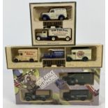 3 boxed sets of collectors diecast vehicles by Lledo. Post Office Telephones, triple Days Gone