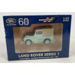 A boxed limited edition Britains 60 Years Land Rover Series 1. Made for Land Rover Diamond Jubilee