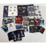 A Complete Star Wars Tazo binder together with a quantity of Star Wars Card game cards. A 1996 Lucas