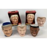 A collection of 6 1990's Croco Toys Soccer Stars 'Smugs' plastic and ceramic collectable mugs.