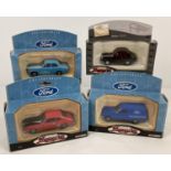 4 boxed Motoring Memories diecast vehicles by Corgi. Comprising: #61213 Ford Capri, #61213 Ford