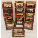 18 boxed Matchbox 'Models of Yesteryear' advertising trades vehicles. To include: pick up trucks,