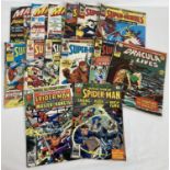 13 vintage comic books. 10 issues of "The Super-Heroes", along with 2 issues of "Marvel Team-Up