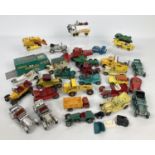 A quantity of assorted Matchbox play worn diecast vehicles. To include: King Size, Superfast, Models