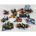 A quantity of assorted Lego City, Technic, Creator & Juniors vehicle play sets. Complete with