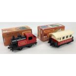 2 boxed 1970's Matchbox 75 diecast vehicles, #43 Steam Locomotive together with #44 Passenger Coach.