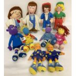 A small collection of TV and advertising soft toys. Comprising: Pair of NSPCC 1989 Bisto kids, 2