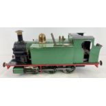 0-6-0 3½ ING Gauge live steam locomotive painted green, black and red. Brass features throughout.