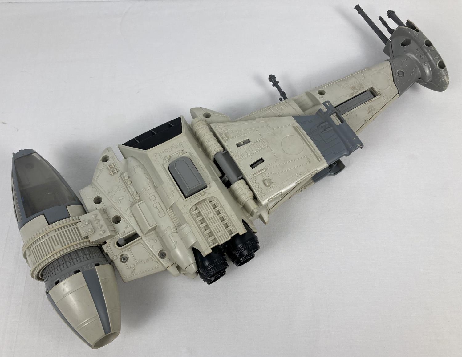 A vintage 1984 "Return Of The Jedi" B Wing fighter with collapsible wings, one removable gun and - Image 7 of 7