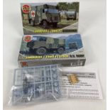 2 unmade Airfix 1:76 scale model kits. Land Rover 1 Tonne FC Ambulance box still sealed. Together