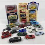 A collection of boxed and unboxed assorted diecast vehicles by Newray, Modus, Lledo and Exclusive