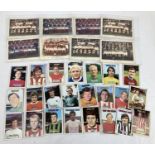 A collection of vintage football A&BC Chewing gum cards together with 8 x 1930's Sherman's Pools '
