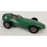 A British made vintage Vanwall green racing car. Marked to underside "Vanwall The Great British