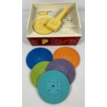 A vintage Fisher Price Music Box - Record Player, complete with 5 records. Works infrequently,