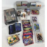 A collection of assorted trading cards and card games. To include: sealed Upper Deck Pirates of