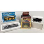 5 boxed diecast model vehicles. To include: Matchbox Ultra Texaco petrol tanker, Lledo Only Fools