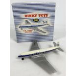 A boxed Dinky Toys diecast #702 D. H. Comet Airliner. In good condition.