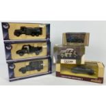 6 boxed military diecast vehicles by Solido, Victoria and Brumm. To include Fiat 508C Berlina 1100