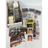 A box of assorted vintage trading cards, mostly American. To include: 1991 Pacific "Bingo",