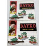 2 vintage Bayko instruction books for outfit No's: 11,12,13 & 14.