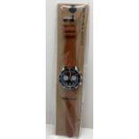 A brand new in original packaging men's chronograph style wristwatch by Marbella & Ashford. Blue
