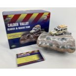 #CV1002 boxed limited edition Calder Valley Search & Rescue Land Rover Defender & Diorama, by Corgi.