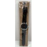 A Marbella & Ashford brand new men's watch in original packaging. Stainless steel case with engine