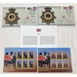 2 coin covers made to commemorate the History of the British Army, dated Feb 2008. Together with 2