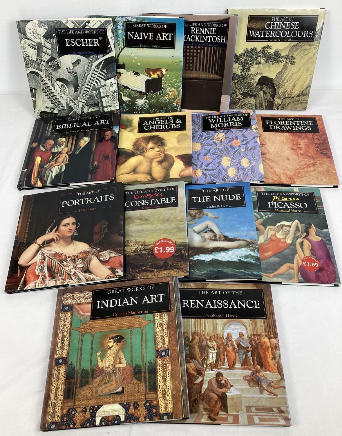 A collection of 14 art & artist books from Parragon Books. To include: William Morris, Indian Art,