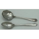 2 vintage 1920's hallmarked silver spoons, one boxed. A boxed William Hutton and Sons Ltd tea