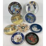 A collection of ceramic collectors and decorative plates. To include 2 Royal Doulton "Wolsey" plates