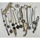 A collection of vintage and modern costume jewellery. To include statement necklaces, bangles and