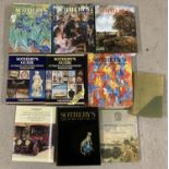 A collection of assorted Southeby's books together with a Christie's 1979 The Newall Collection