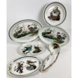 Portmeirion ceramics, 1970's "Birds of Britain" pattern - a quantity of assorted oval serving