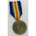A WWI named Victory medal with replacement ribbon named to "9269 PTE.W. Pryke Suffolk Reg". Medal