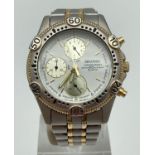 A men's Sekonda chronograph wristwatch with stainless steel bracelet strap. Water resistant to 50