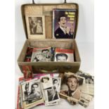 A suitcase containing a large quantity of ephemera relating to vintage films & film stars. To