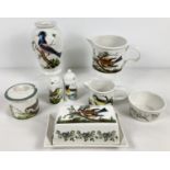 Portmeirion ceramics, 1970's "Birds of Britain" pattern - assorted ceramics and tea ware. To