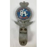 A vintage 1960's RAC Motor Sport Member chrome car badge numbered to reverse 1503. Complete with