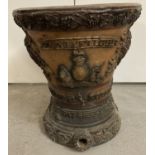 A Victorian heavy stoneware cistern Royal water filter by George Robins. Marked to front "Royal