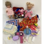 A quantity of assorted 1990's dolls, clothes and accessories.