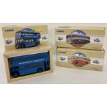 3 boxed Corgi Classics diecast collectors buses, all with COA's.